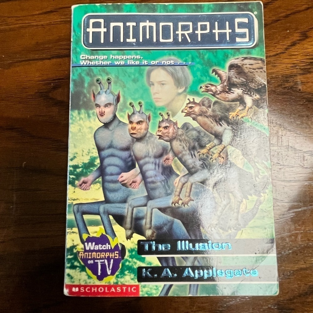 Scholastic Book with Green and Blue Cover